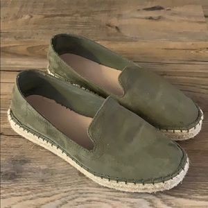 Green espadrilles